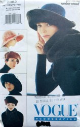 9082 VOGUE 5  GLORIOUS BRIM,  BERET,  SAILOR HATS, ASCOTS PATTERN UNCUT